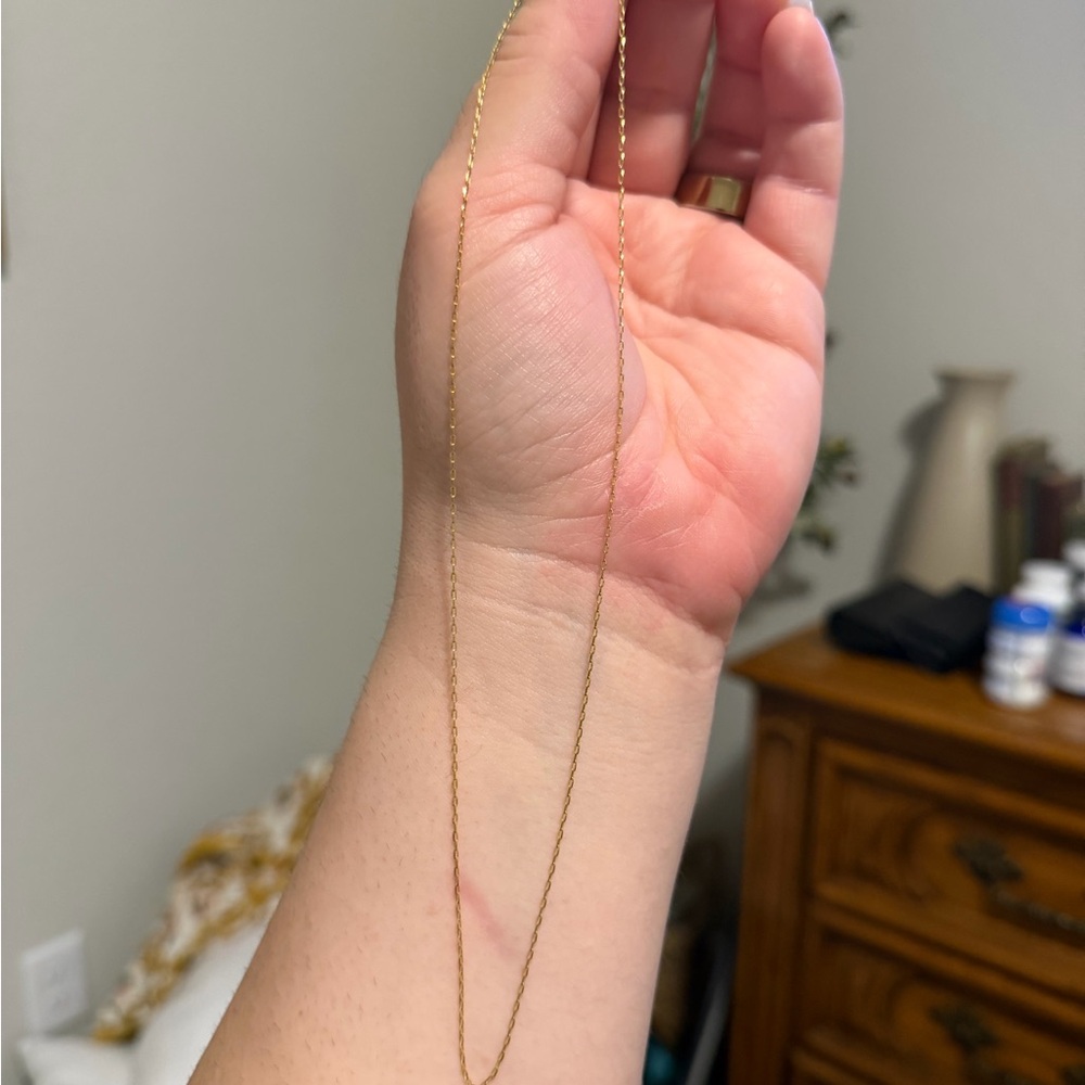 9k Solid Gold Chain Necklace